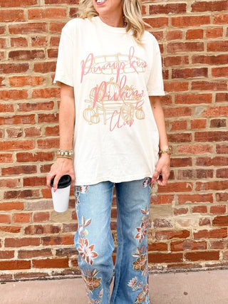 Pumpkin Picking Club Comfort Color Tee - Limeberry Designs
