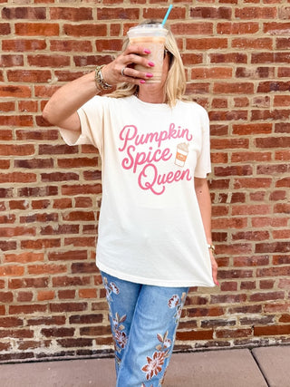 Pumpkin Spice Queen Comfort Color Tee - Limeberry Designs