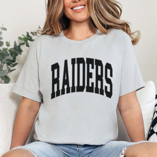 Raiders Collegiate Letter Bella Graphic Tee - Limeberry Designs