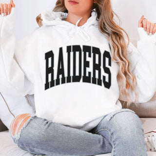 Raiders Collegiate Letter Graphic Sweatshirt + Hoodie
