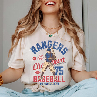 Rangers Vintage Baseball Team Tee - Limeberry Designs