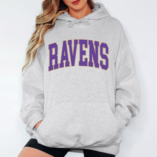 Ravens Collegiate Letter Graphic Sweatshirt + Hoodie - Limeberry Designs