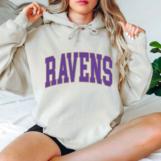 Ravens Collegiate Letter Graphic Sweatshirt + Hoodie - Limeberry Designs