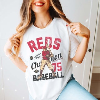 Reds Vintage Baseball Team Wholesale Tee - Fast Shipping - Limeberry Designs