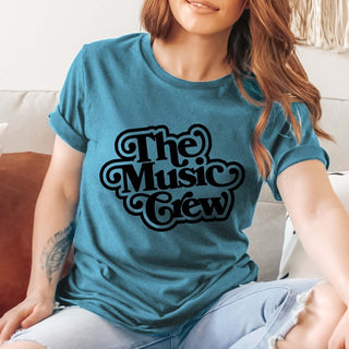 Retro The Music Crew Bella Graphic Tee - Limeberry Designs