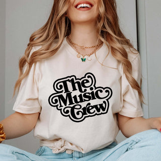 Retro The Music Crew Bella Graphic Tee - Limeberry Designs