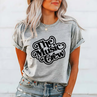 Retro The Music Crew Bella Graphic Tee - Limeberry Designs