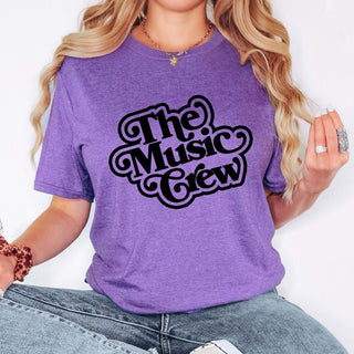 Retro The Music Crew Bella Graphic Tee - Limeberry Designs