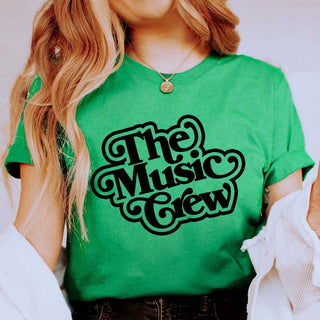 Retro The Music Crew Bella Graphic Tee - Limeberry Designs