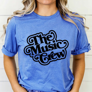 Retro The Music Crew Bella Graphic Tee - Limeberry Designs