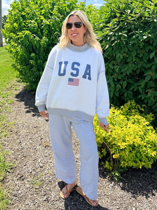 Reversible USA/Americana Collection Mockneck Sweatshirts - Limeberry Designs