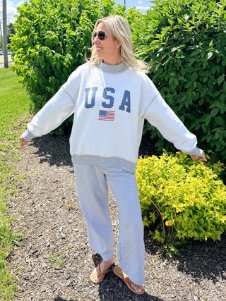 Reversible USA/Americana Collection Mockneck Sweatshirts - Limeberry Designs