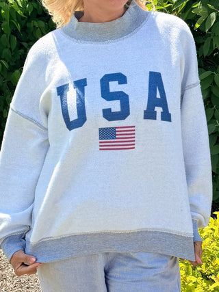 Reversible USA/Americana Collection Mockneck Sweatshirts - Limeberry Designs