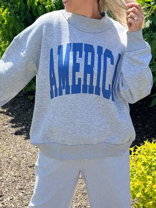 Reversible USA/Americana Collection Mockneck Sweatshirts - Limeberry Designs