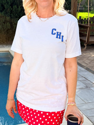 Root Root Root For Chicago Bella Graphic Tee Front & Back Print - Limeberry Designs