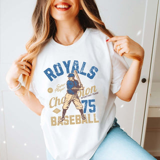 Royals Vintage Baseball Team Wholesale Tee - Quick TAT - Limeberry Designs