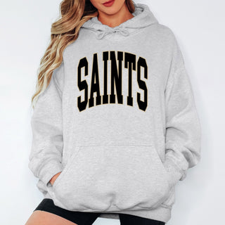 Saints Collegiate Letter Graphic Sweatshirt + Hoodie
