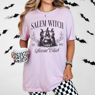 Salem Witch Social Club Wholesale Bella Graphic Tee - Quick Shipping - Limeberry Designs