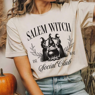 Salem Witch Social Club Wholesale Bella Graphic Tee - Quick Shipping - Limeberry Designs