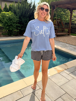 Salty Comfort Color Graphic Tee - Limeberry Designs