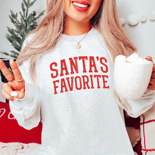 Santa's Favorite Graphic Sweatshirt - Limeberry Designs