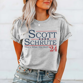 Scott Schrute Election 24 Graphic Tee - Limeberry Designs