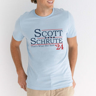 Scott Schrute Election 24 Wholesale Graphic Tee - Fast Shipping - Limeberry Designs
