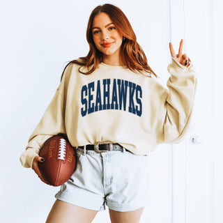 Seahawks Collegiate Letter Graphic Sweatshirt + Hoodie