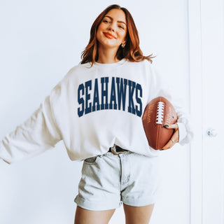 Seahawks Collegiate Letter Graphic Sweatshirt + Hoodie