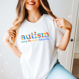 Seeing The World Differently Autism Awareness Tee - Limeberry Designs