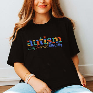 Seeing The World Differently Autism Awareness Tee - Limeberry Designs