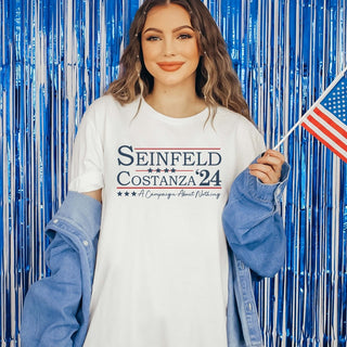 Seinfeld Costanza Election 24 Wholesale Graphic Tee - Fast Shipping - Limeberry Designs