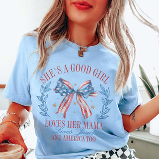 She's A Good Girl Bow Graphic Tee - Limeberry Designs