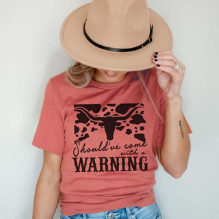 Should've Come With A Warning Tee - Rapid Shipping - Limeberry Designs
