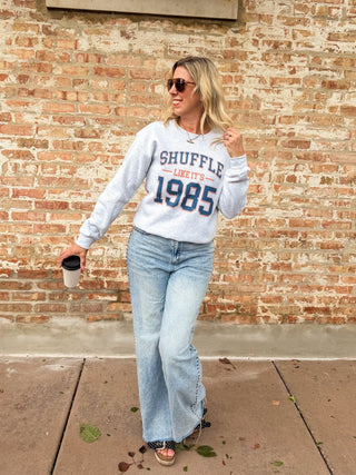 Shuffle Like It's 1985 Graphic Sweatshirt - Limeberry Designs
