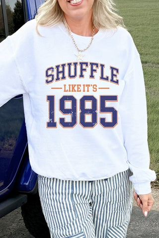 Shuffle Like It's 1985 Graphic Sweatshirt - Limeberry Designs