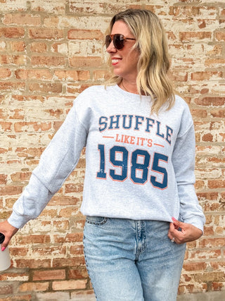 Shuffle Like It's 1985 Graphic Sweatshirt - Limeberry Designs