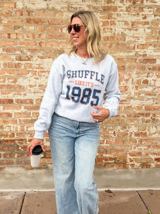 Shuffle Like It's 1985 Graphic Sweatshirt - Limeberry Designs