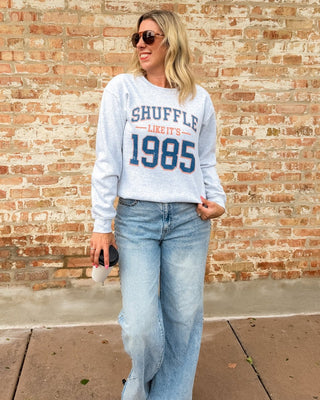 Shuffle Like It's 1985 Graphic Sweatshirt - Limeberry Designs