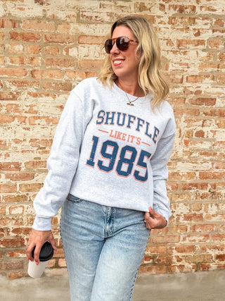 Shuffle Like It's 1985 Graphic Sweatshirt - Limeberry Designs
