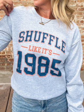 Shuffle Like It's 1985 Graphic Sweatshirt - Limeberry Designs