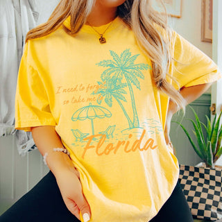 So Take Me To Florida Comfort Color Wholesale Tee - Trending - Limeberry Designs