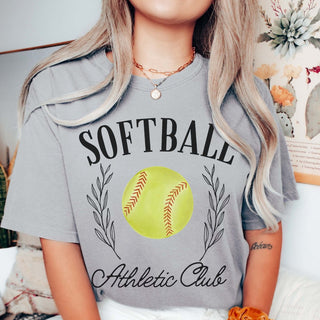 Softball Athletic Club Comfort Color Wholesale Tee - Hot Item - Limeberry Designs