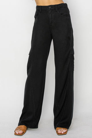 Sophisticated Tencel Risen Cargo Pants - Limeberry Designs