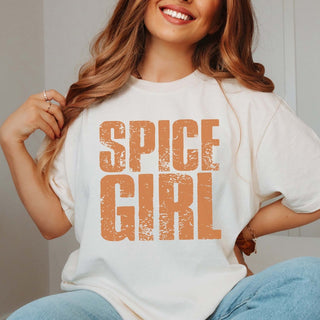Spice Girl Distressed Comfort Color Graphic Tee - Limeberry Designs