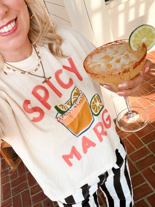 Spicy Marg Boxy Comfort Color Graphic Tee - Limeberry Designs