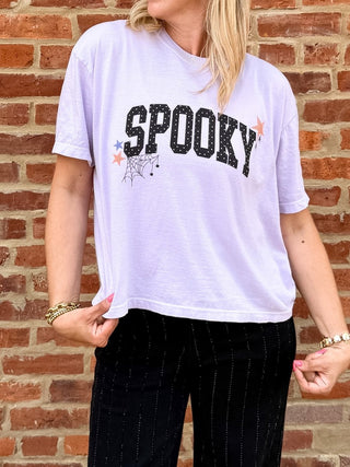 Spooky Polka Dot Boxy Comfort Color Tee - Limeberry Designs