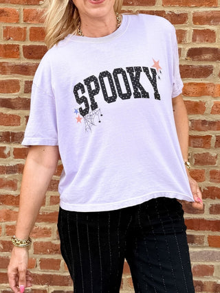 Spooky Polka Dot Boxy Comfort Color Tee - Limeberry Designs