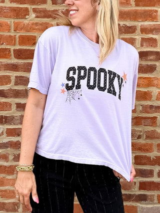 Spooky Polka Dot Boxy Comfort Color Tee - Limeberry Designs