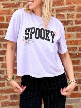 Spooky Polka Dot Boxy Comfort Color Tee - Limeberry Designs